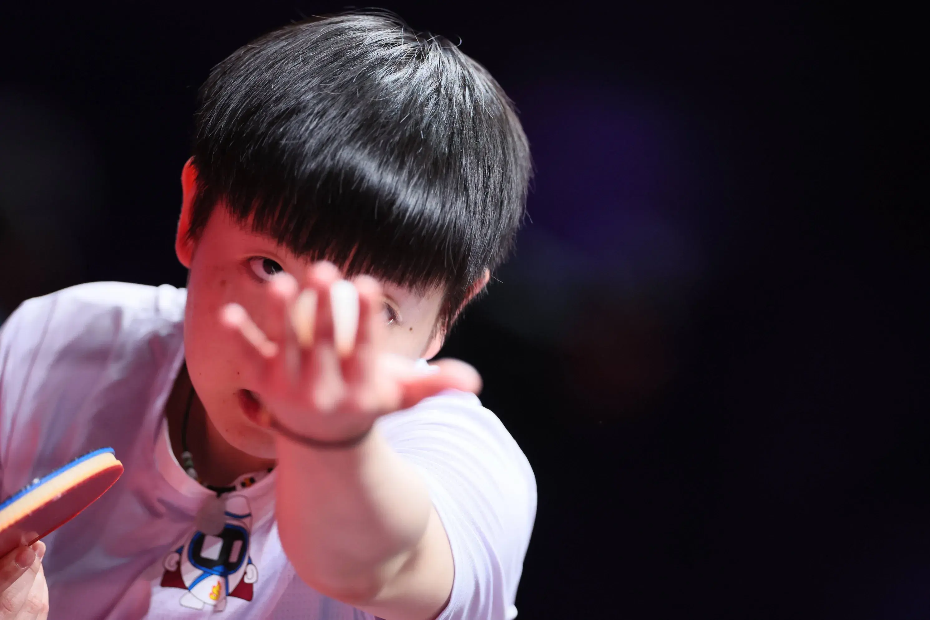 其实孙颖莎, 球都是手臂